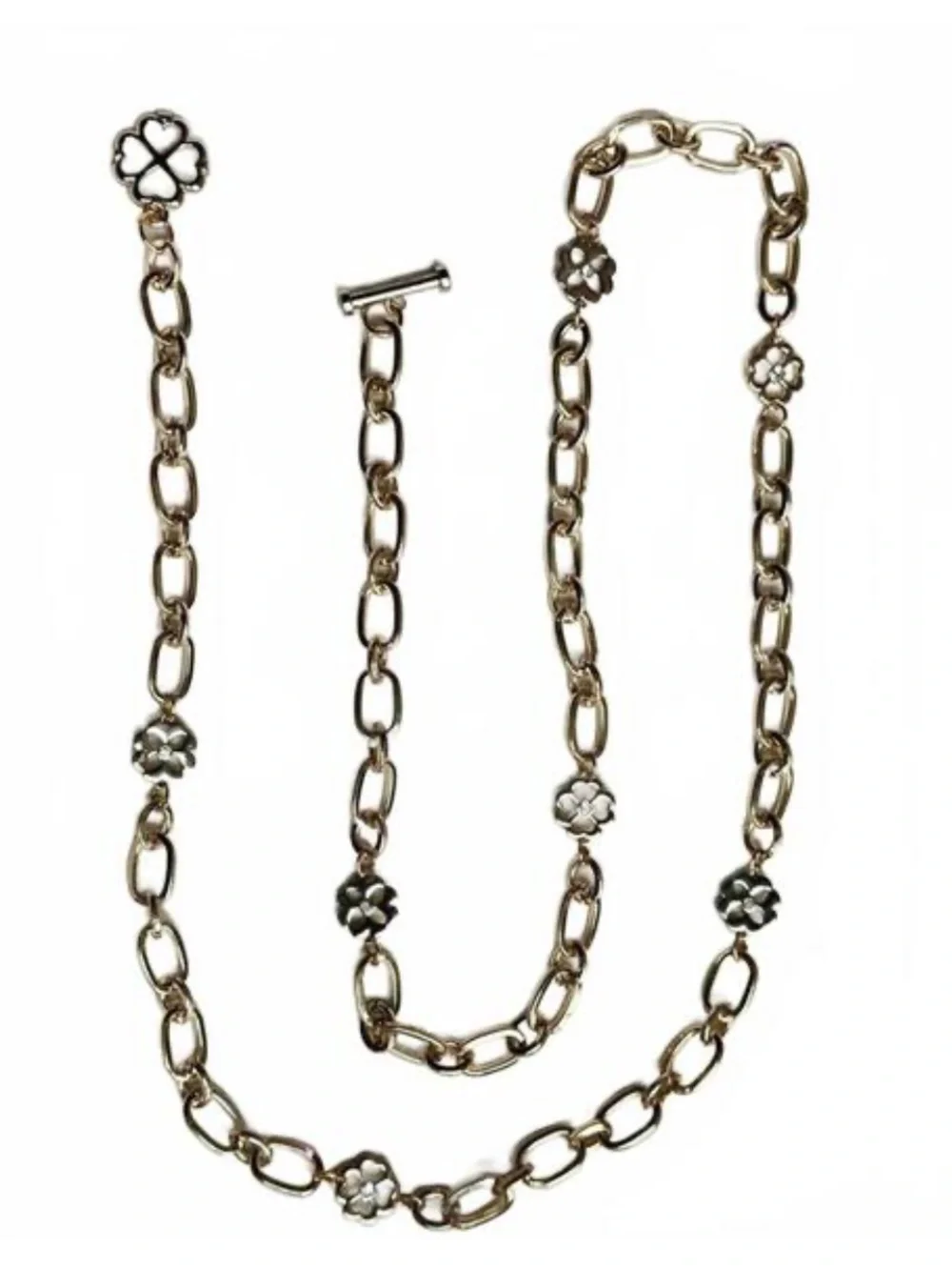 Kate Spade| NWT floral charm chain belt